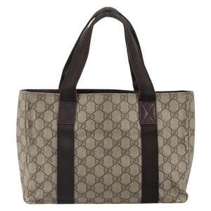 Gucci GG Supreme Tote Bag Beige